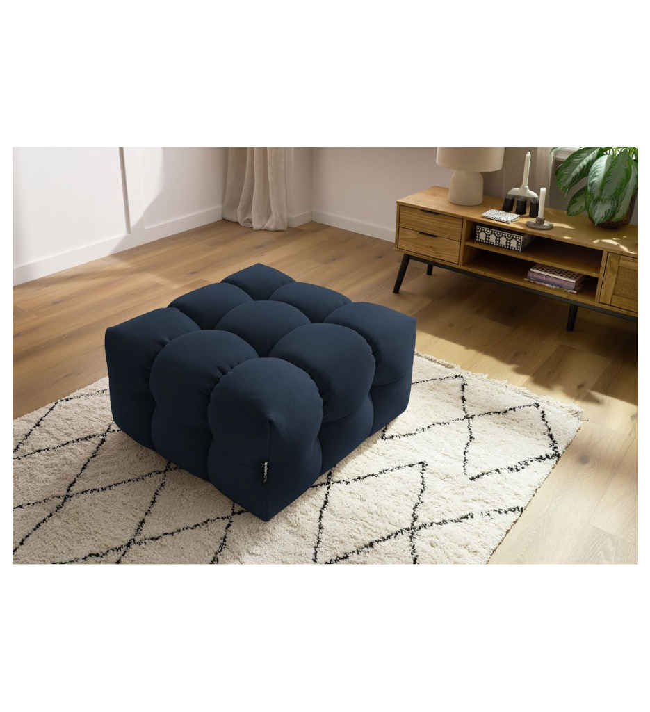 POUF 84 CM- BLEU FONCE-CLOUD