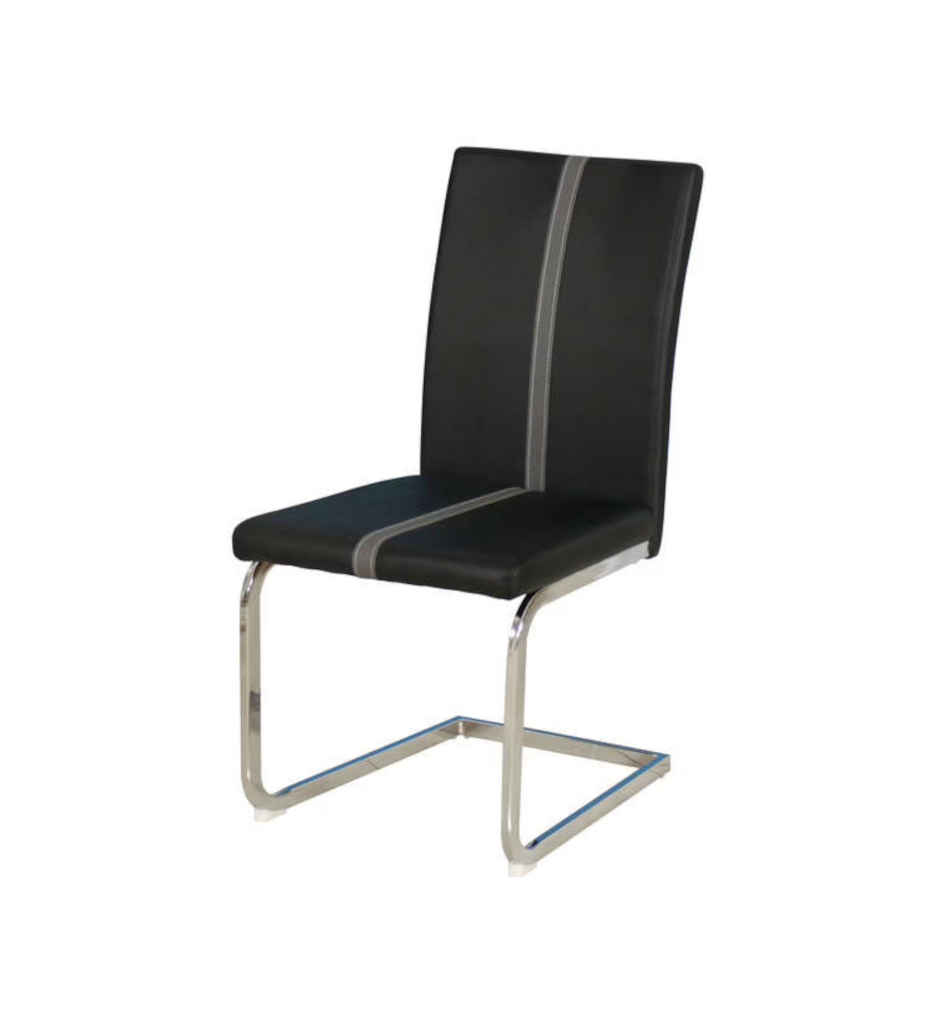 CHAISE ENZO NOIR/GRIS