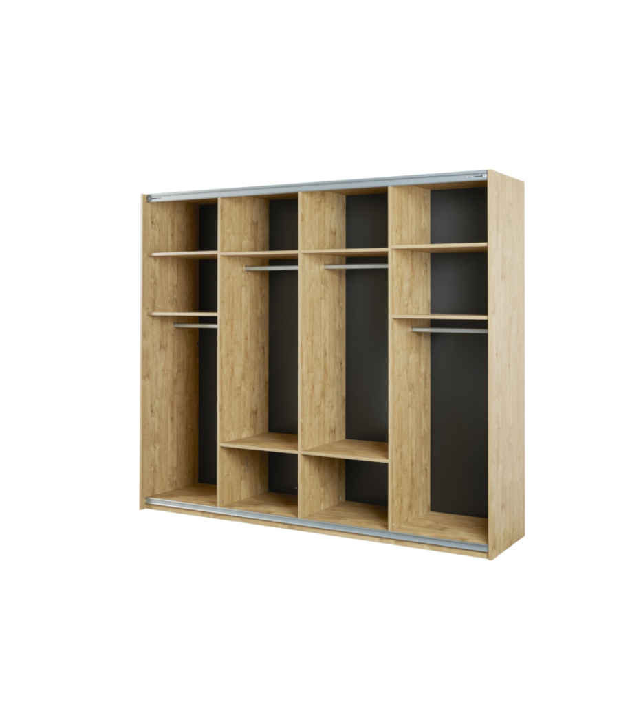 ARMOIRE 2PT-250CM-S25-GOLDEN OAK-CLARA