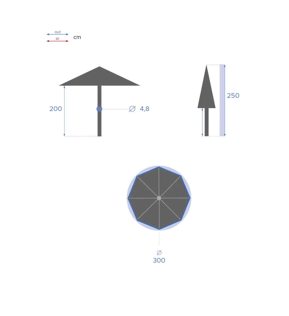 PARASOL ASS. LOOMPA 3M JJA 165060