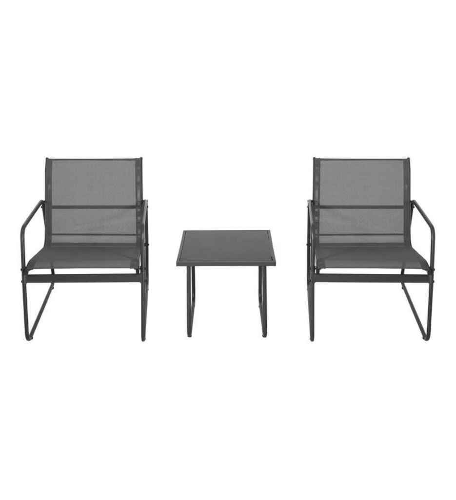 SALON DE JARDIN ANDORA ( 2 fauteuils + 1 table)