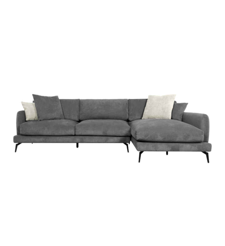 #ANGLE DROIT 2S+CH-CFL-S520-TISSU LINEN FABRIC-ENJOY-456 D.GREY-BALTIQUE