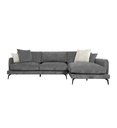 #ANGLE DROIT 2S+CH-CFL-S520-TISSU LINEN FABRIC-ENJOY-456 D.GREY-BALTIQUE
