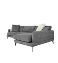 #ANGLE DROIT 2S+CH-CFL-S520-TISSU LINEN FABRIC-ENJOY-456 D.GREY-BALTIQUE