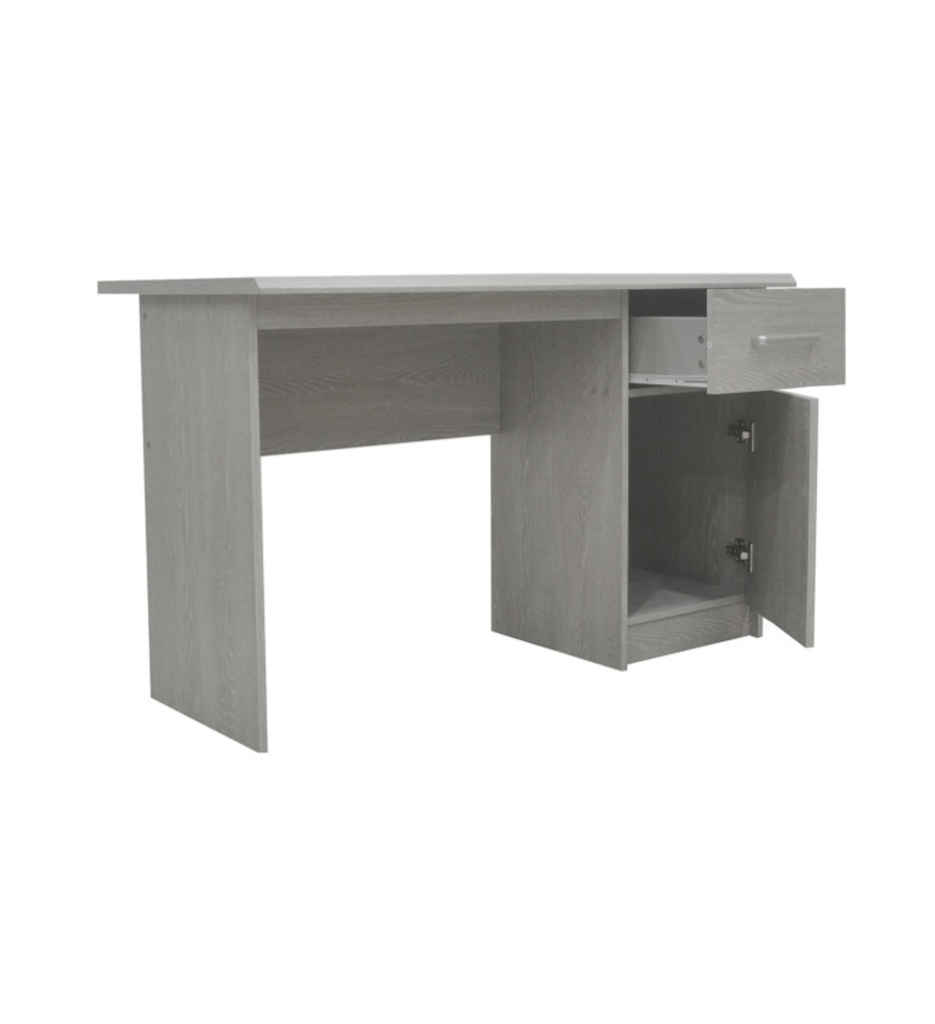 BUREAU 'MILOU' 1 TIROIR 1 PORTE CHÊNE GRIS 1285-3