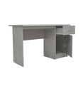 BUREAU 'MILOU' 1 TIROIR 1 PORTE CHÊNE GRIS 1285-3
