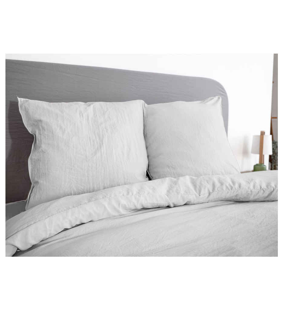 PARURE 240/220 MICROLAVEE GRIS PERLE