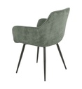 CHAISE AVEC ACCOUDOIR 14721KA  - COLORADO-VELOUR CÔTELÉ VERT KAKI