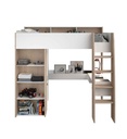 LIT SURELEVE-90*200CM-2400LSUR-JACKSON OAK/WHITE-SHELTER