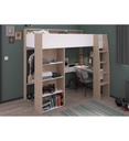 LIT SURELEVE-90*200CM-2400LSUR-JACKSON OAK/WHITE-SHELTER