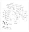 LIT SURELEVE-90*200CM-2400LSUR-JACKSON OAK/WHITE-SHELTER