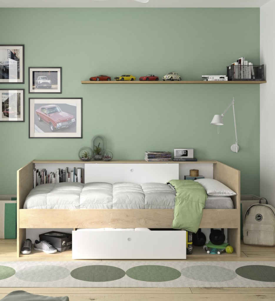 #LIT AV RANGEMENT 90*200 -1E72036-ALICIA