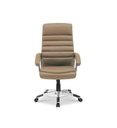 #CHAISE DE BUREAU 'KENNEDY' PU TAUPE 9735-4