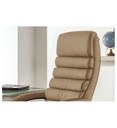 #CHAISE DE BUREAU 'KENNEDY' PU TAUPE 9735-4