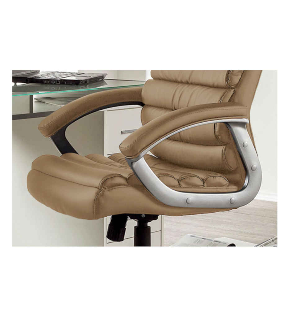 #CHAISE DE BUREAU 'KENNEDY' PU TAUPE 9735-4