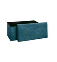 POUF PL DBLE VEL BLEU JJA 156911A