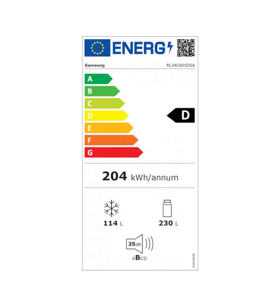 REF. COMBI. 344L NO FROST D °°°SAMSUNG RL34C601DSA