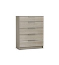 Commode 5 tiroirs SPACE coloris chêne shannon 360280