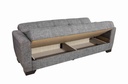 BANQUETTE CLIC-CLAC GRIS CLAIR-(DELUXE 52-015)BELEM