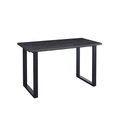 TABLE HAUTE 160/H 93 CM-PLATEAU COLORIS BRUN FONCE-51646-3-ALEXANDER