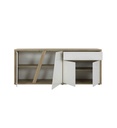 BAHUT AVEC 4 PORTES ET 1 TIROIR COLORIS CHENE SILVA REF J2Y-514-EPURA