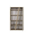 RANGEMENT AVEC 1 PORTE +1 PORTE VITRÉE COLORIS CHENE SILVA REF J2Y-250-EPURA