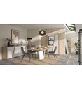 RANGEMENT AVEC 1 PORTE +1 PORTE VITRÉE COLORIS CHENE SILVA REF J2Y-250-EPURA