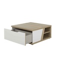 TABLE BASSE MODELE AVEC TIROIR COLORIS CHENE SILVA REF J2Y-087-EPURA