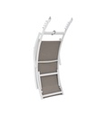 Transat pliable Samba aluminium noisette blanc 186709G