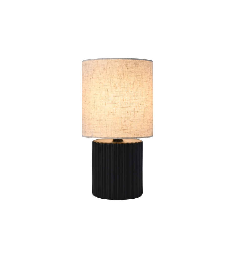 Lampe Céramique 27 cm ELENA coloris noir
