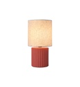 Lampe Céramique 27 cm ELENA coloris rouge