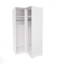 ARMOIRE D'ANGLE 109*109-2497KL16 2-OPTIMA-BLANC