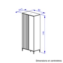 Armoire 2 portes FARO 1K20330