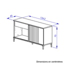 Retour crédence 1 tiroir 1 porte FARO 1K20270