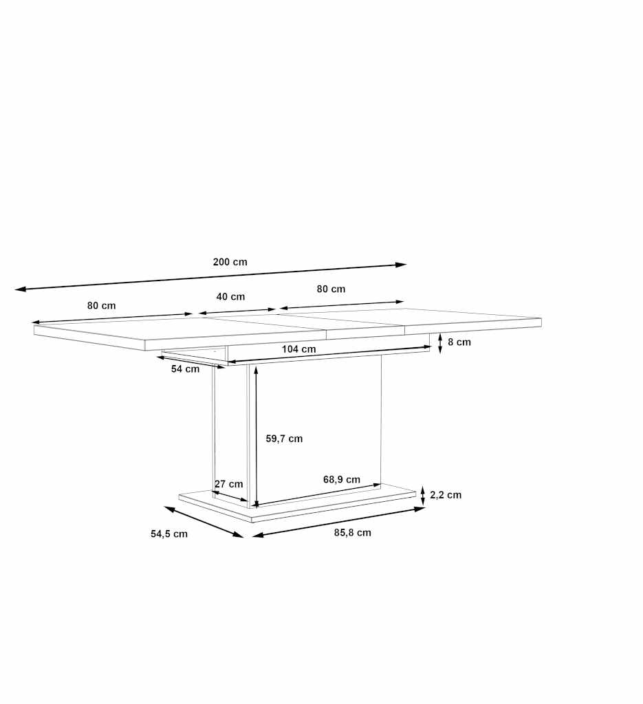 TABLE 160(200) RICCIANO-ERXT42