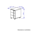 Caisson mobile 3 tiroirs FARO 1K20233