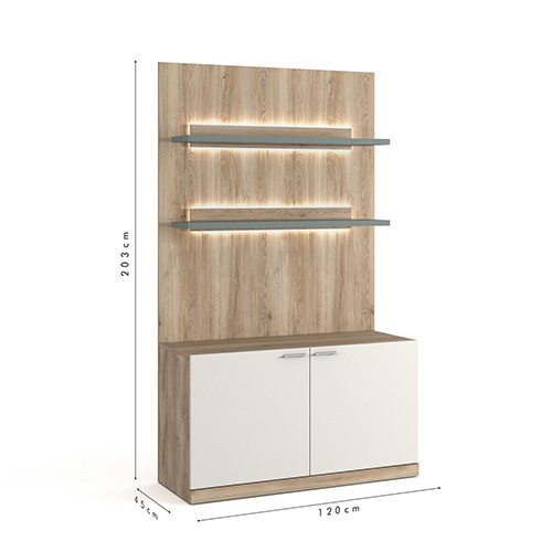 ELEMENT 2PO 2TAB+LED N43-L120CM -24SA3120-ASOLA