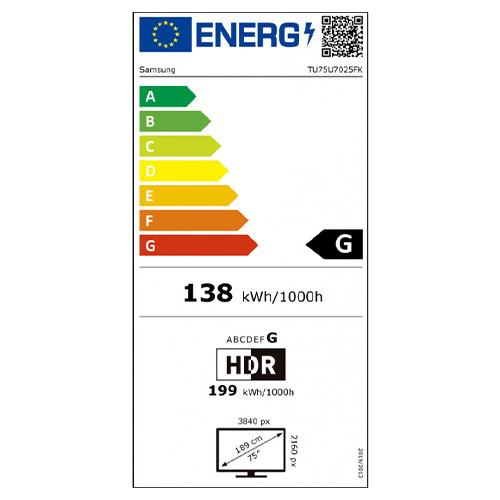 TV UHD 4K 189CM G °°°SAMSUNG TU75U7025F