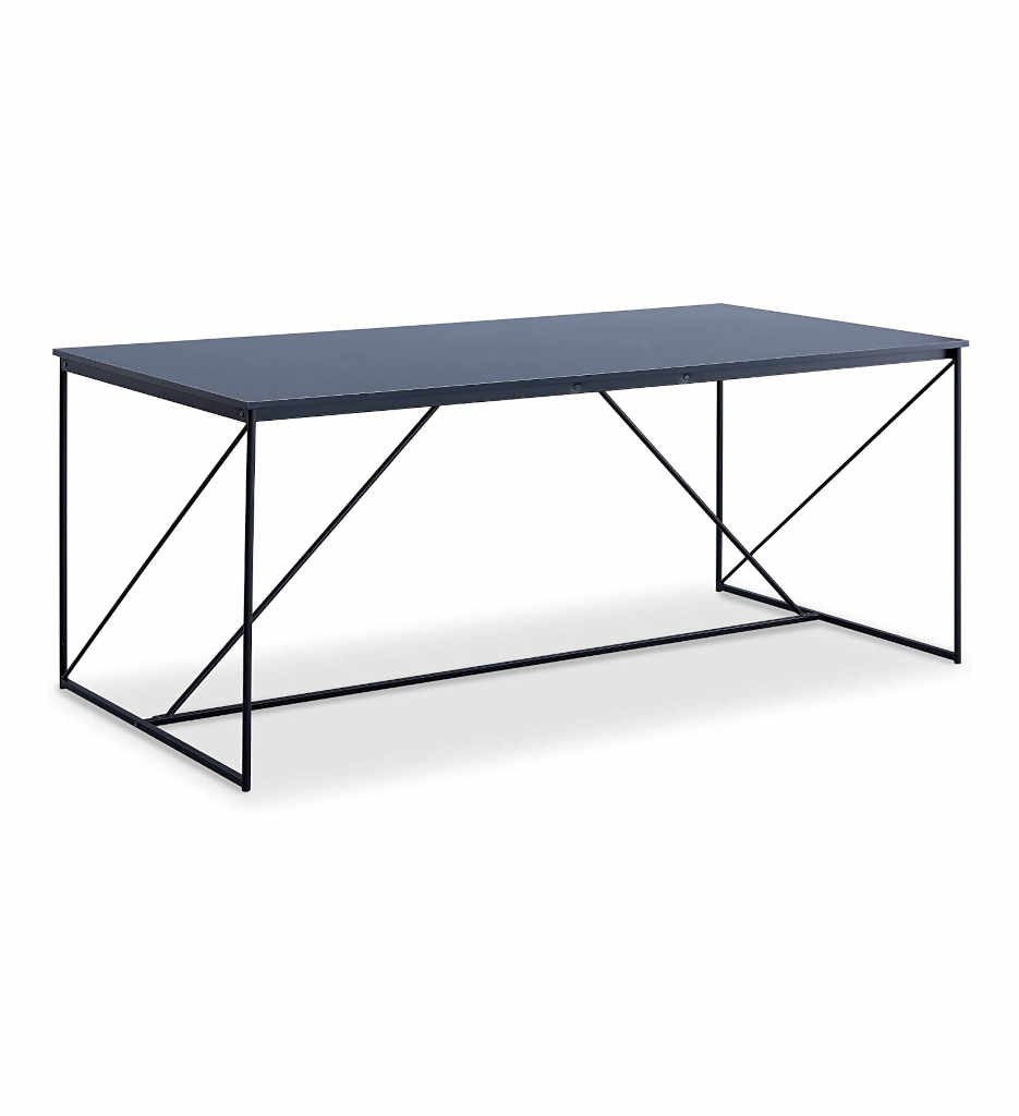 #TABLE REPAS NOIR/GRIS CHT NOIR-WALTER- 00502223