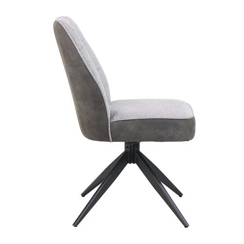 CHAISE PIVOTANTE 180°-TISSU GRIS/GRIS ANTHRACITE-23310GA-LAGOS