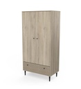 #ARMOIRE 2 PORTES 1 TIROIR SAIGON CBA 204102
