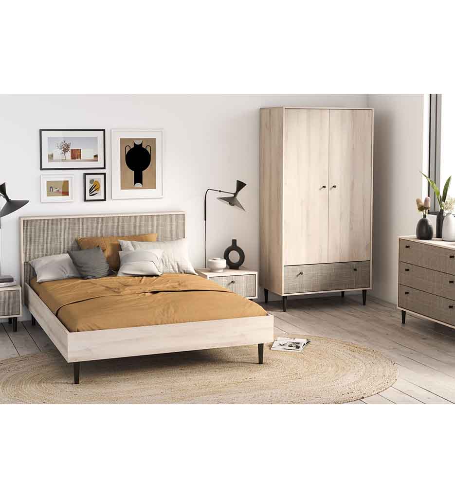 #ARMOIRE 2 PORTES 1 TIROIR SAIGON CBA 204102