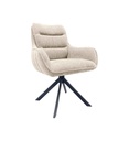 FAUTEUIL BRIDGE PIVOTANT 180°-TISSU BEIGE CLAIR-52957LI-BONIFACIO