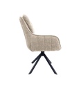 FAUTEUIL BRIDGE PIVOTANT 180°-TISSU BEIGE CLAIR-52957LI-BONIFACIO