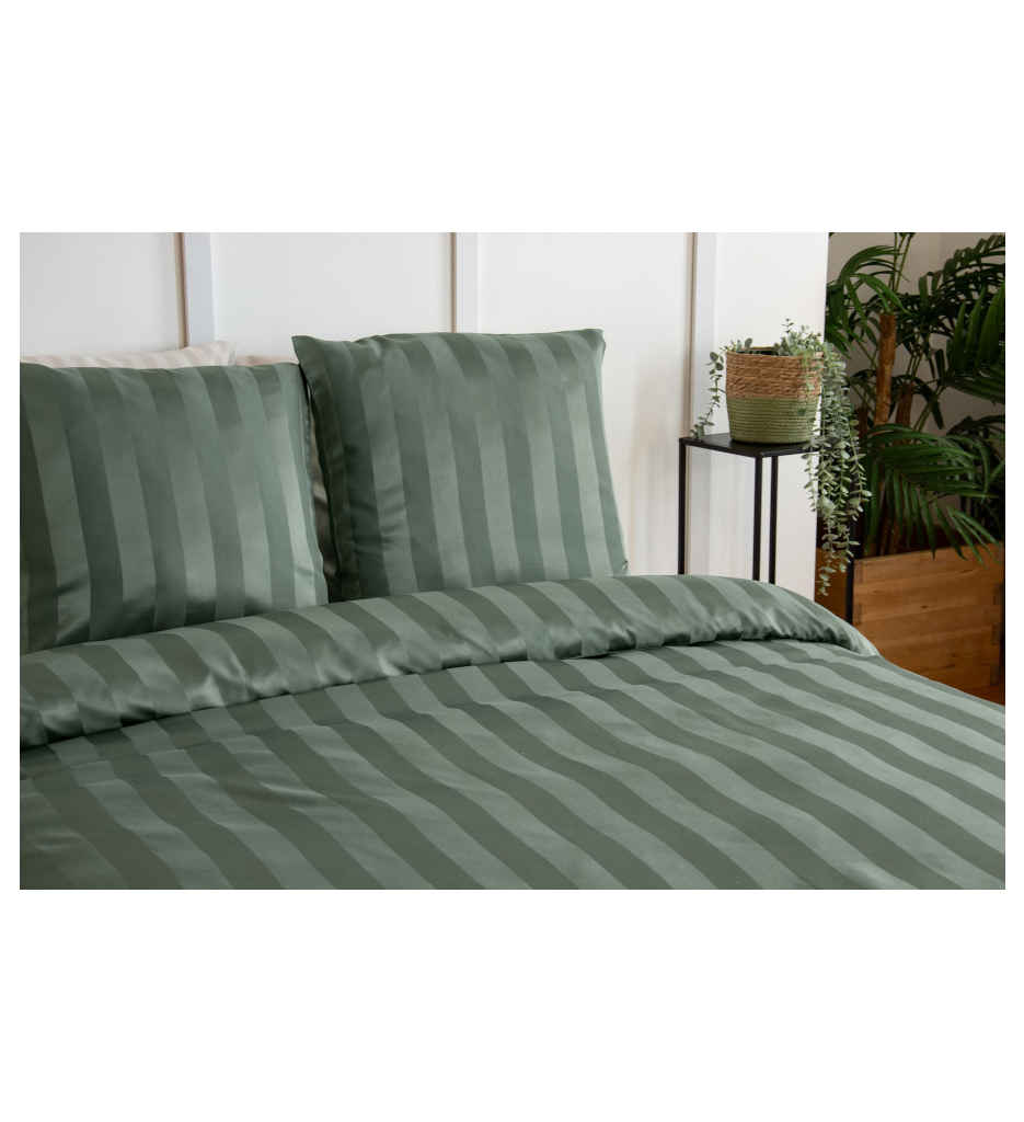 PARURE 260 X 240 MICROFIBRE SATIN DOBBY LICHEN