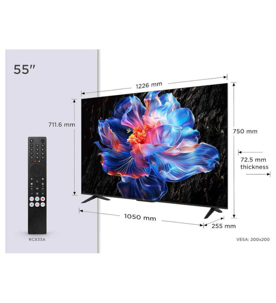 TV UHD 4K 139CM E °TCL 55V6C