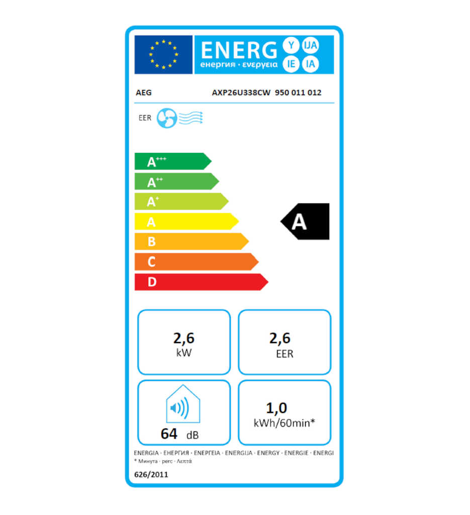 CLIM 9000BTU A °AEG AXP26U338CW