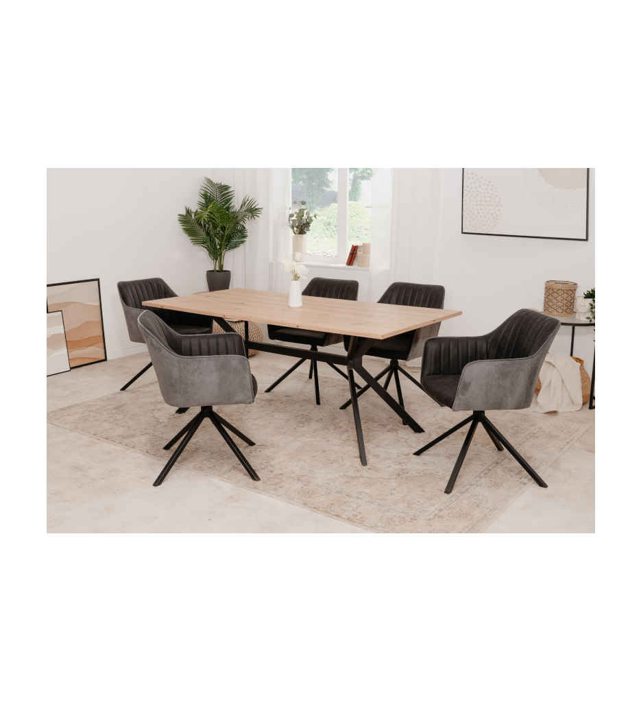 #CHAISE VINTAGE GRIS RAY 70A  003537