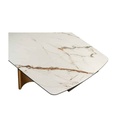 TABLE CERAMIQUE 220*(300)CM-BLANC & TAUPE-53121BT-NEMO