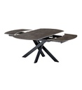 #TABLE CERAMIQUE-AV ALLONGE 160(240)*90 CM-ANTHRACITE-41261GA -FURIANI